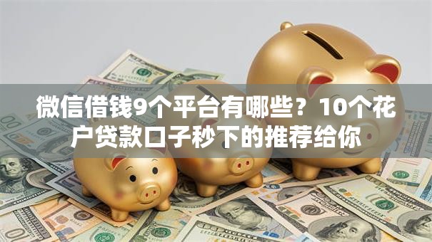 微信借钱9个平台有哪些？10个花户贷款口子秒下的推荐给你