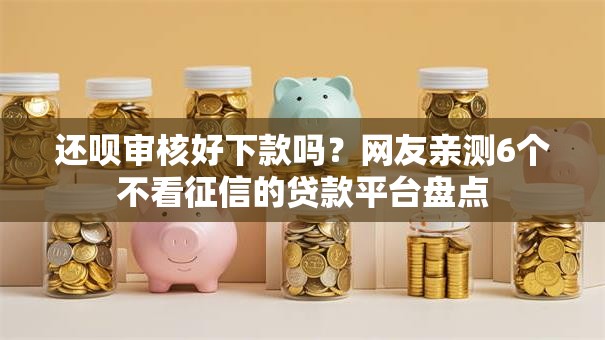 还呗审核好下款吗？网友亲测6个不看征信的贷款平台盘点