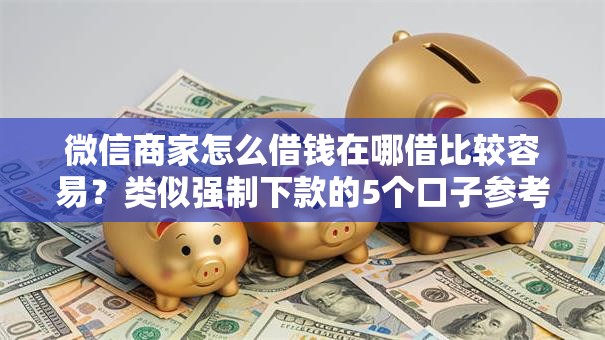 微信商家怎么借钱在哪借比较容易？类似强制下款的5个口子参考