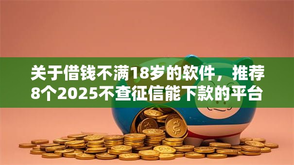 关于借钱不满18岁的软件，推荐8个2025不查征信能下款的平台给你