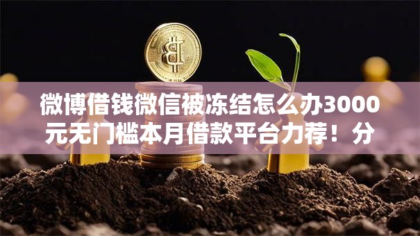微博借钱微信被冻结怎么办3000元无门槛本月借款平台力荐！分享小额网贷口子3000元无门槛借款