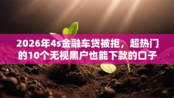 2026年4s金融车贷被拒,超热门的10个无视黑户也能下款的口子推荐 2026年4s金融车贷被拒,超热门的10个无视黑户也能下款的口子推荐