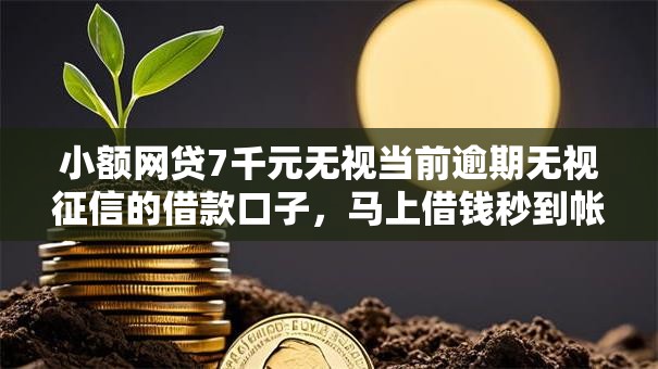 小额网贷7千元无视当前逾期无视征信的借款口子，马上借钱秒到帐的6个平台介绍