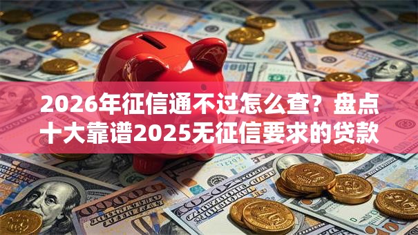2026年征信通不过怎么查？盘点十大靠谱2025无征信要求的贷款平台