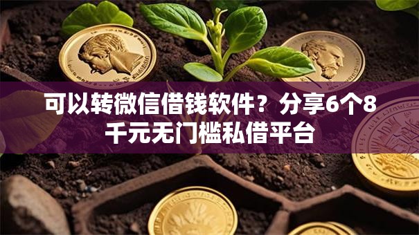 可以转微信借钱软件？分享6个8千元无门槛私借平台