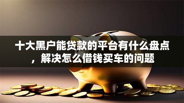十大黑户能贷款的平台有什么盘点，解决怎么借钱买车的问题