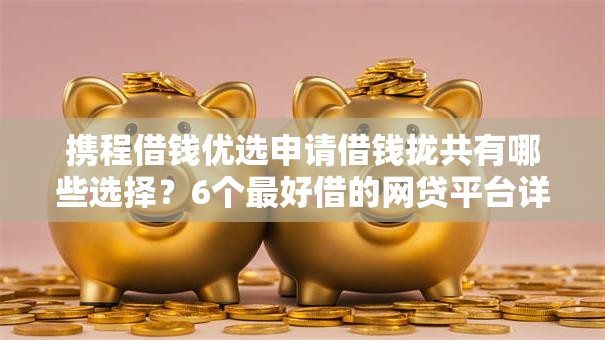 携程借钱优选申请借钱拢共有哪些选择？6个最好借的网贷平台详解