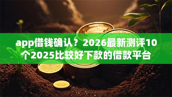 app借钱确认？2026最新测评10个2025比较好下款的借款平台