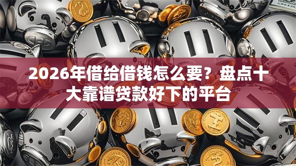 2026年借给借钱怎么要？盘点十大靠谱贷款好下的平台