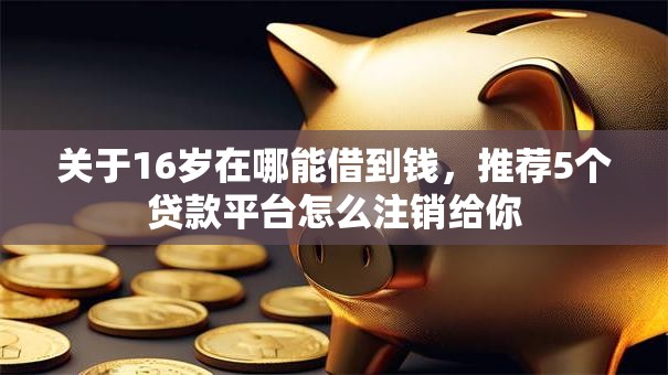 关于16岁在哪能借到钱,推荐5个贷款平台怎么注销给你 关于16岁在哪能借到钱,推荐5个贷款平台怎么注销给你
