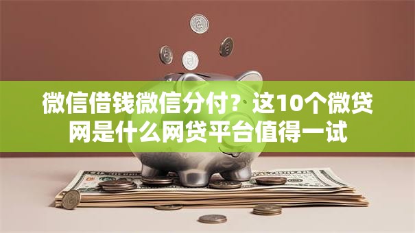 微信借钱微信分付?这10个微贷网是什么网贷平台值得一试 微信借钱微信分付?这10个微贷网是什么网贷平台值得一试