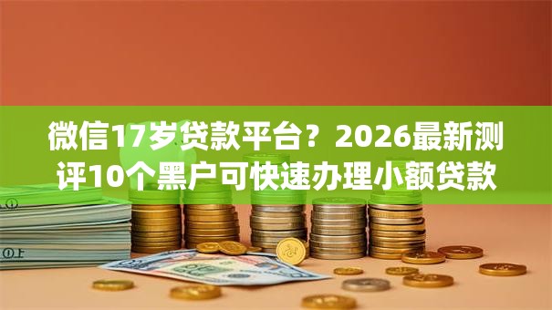 微信17岁贷款平台？2026最新测评10个黑户可快速办理小额贷款业务的app