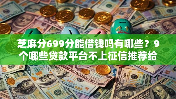 芝麻分699分能借钱吗有哪些？9个哪些贷款平台不上征信推荐给你