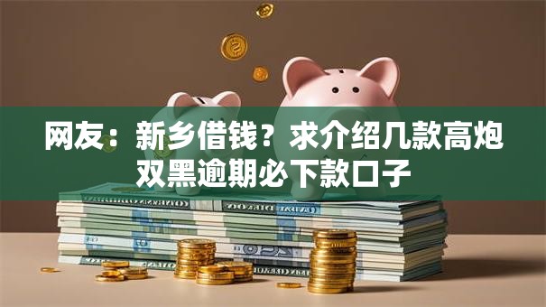 网友：新乡借钱？求介绍几款高炮双黑逾期必下款口子