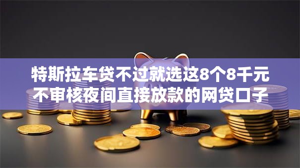 特斯拉车贷不过就选这8个8千元不审核夜间直接放款的网贷口子