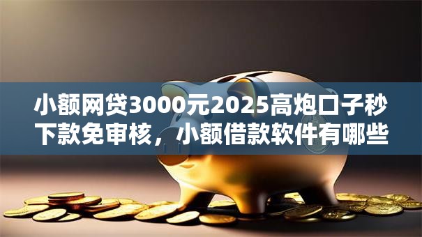 小额网贷3000元2025高炮口子秒下款免审核，小额借款软件有哪些的8个平台介绍