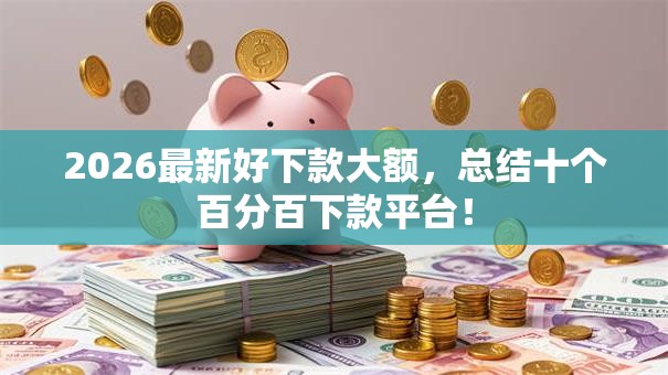 2026最新好下款大额，总结十个百分百下款平台！
