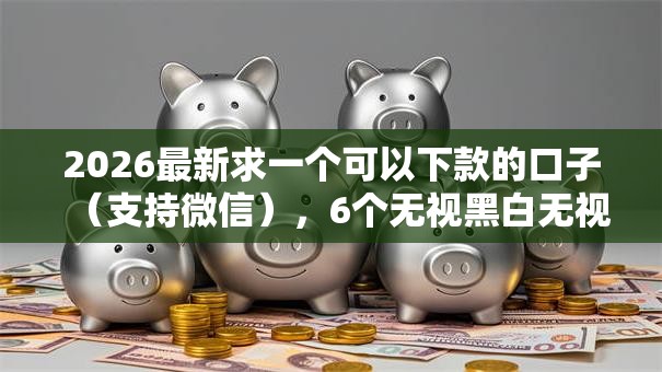 2026最新求一个可以下款的口子（支持微信），6个无视黑白无视征信申请就下款的平台无私分享