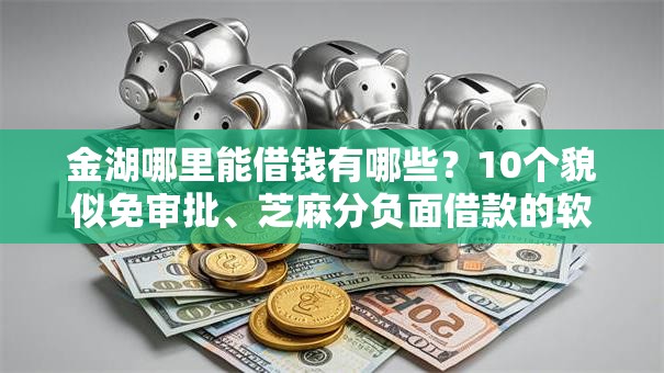 金湖哪里能借钱有哪些？10个貌似免审批、芝麻分负面借款的软件合集