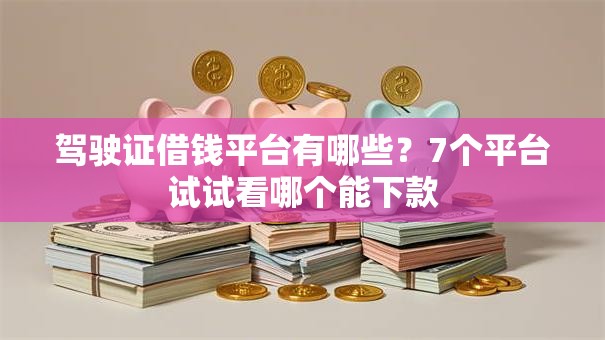 驾驶证借钱平台有哪些?7个平台试试看哪个能下款 驾驶证借钱平台有哪些?7个平台试试看哪个能下款