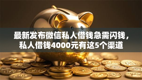 最新发布微信私人借钱急需闪钱，私人借钱4000元有这5个渠道