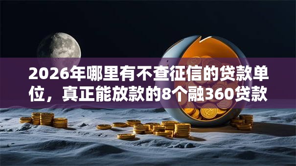 2026年哪里有不查征信的贷款单位，真正能放款的8个融360贷款平台推荐