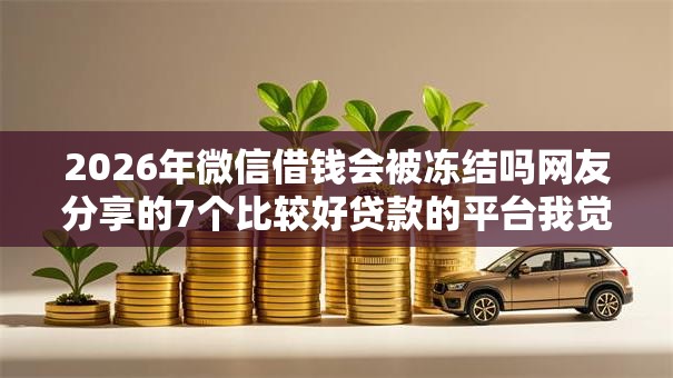 2026年微信借钱会被冻结吗网友分享的7个比较好贷款的平台我觉得不错！