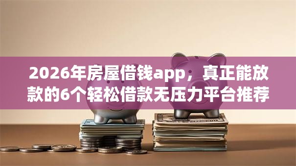 2026年房屋借钱app，真正能放款的6个轻松借款无压力平台推荐