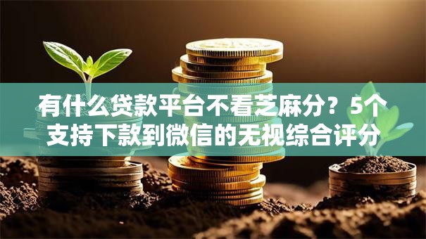 有什么贷款平台不看芝麻分？5个支持下款到微信的无视综合评分不足必下款口子