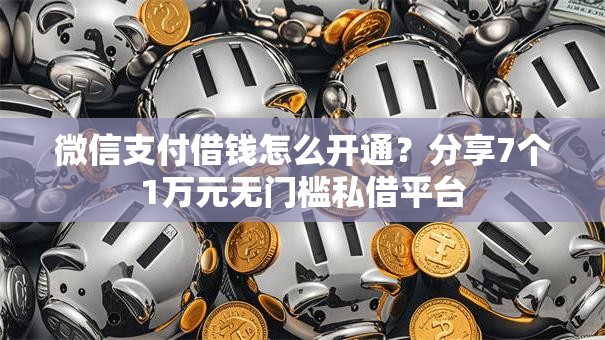 微信支付借钱怎么开通？分享7个1万元无门槛私借平台