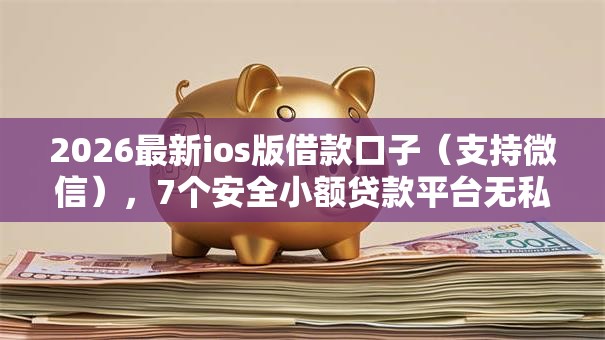 2026最新ios版借款口子(支持微信),7个安全小额贷款平台无私分享 2026最新ios版借款口子(支持微信),7个安全小额贷款平台无私分享