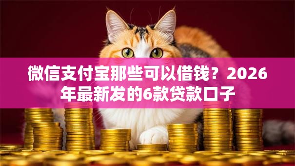 微信支付宝那些可以借钱？2026年最新发的6款贷款口子