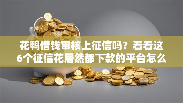 花鸭借钱审核上征信吗？看看这6个征信花居然都下款的平台怎么样