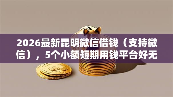 2026最新昆明微信借钱（支持微信），5个小额短期用钱平台好无私分享