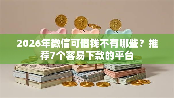 2026年微信可借钱不有哪些？推荐7个容易下款的平台