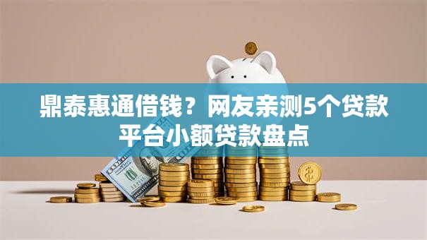 鼎泰惠通借钱?网友亲测5个贷款平台小额贷款盘点 鼎泰惠通借钱?网友亲测5个贷款平台小额贷款盘点