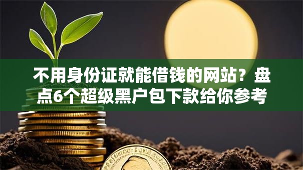 不用身份证就能借钱的网站？盘点6个超级黑户包下款给你参考