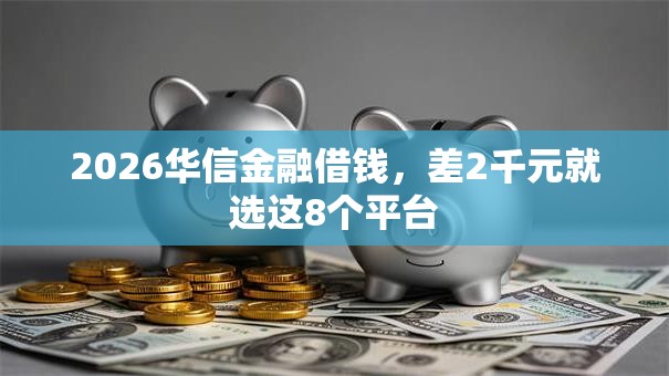 2026华信金融借钱，差2千元就选这8个平台