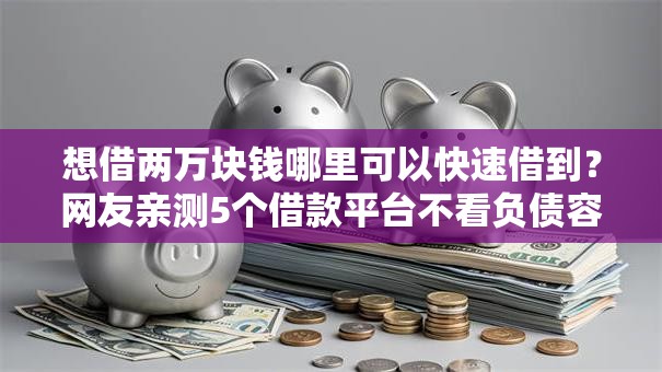 想借两万块钱哪里可以快速借到？网友亲测5个借款平台不看负债容易借钱盘点