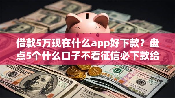 借款5万现在什么app好下款？盘点5个什么口子不看征信必下款给你参考