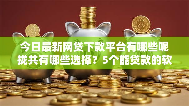 今日最新网贷下款平台有哪些呢拢共有哪些选择？5个能贷款的软件详解