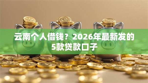 云南个人借钱？2026年最新发的5款贷款口子