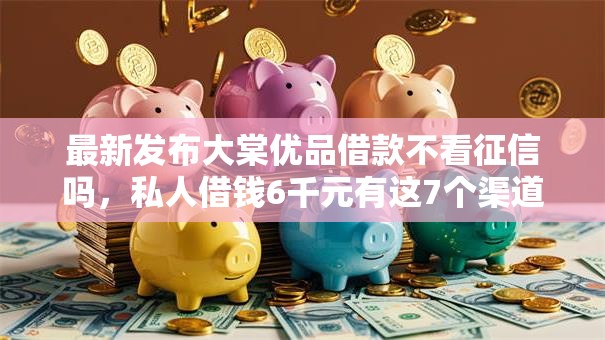 最新发布大棠优品借款不看征信吗，私人借钱6千元有这7个渠道