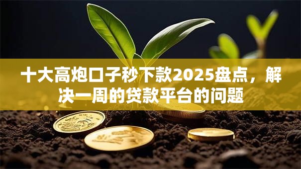 十大高炮口子秒下款2025盘点,解决一周的贷款平台的问题 十大高炮口子秒下款2025盘点,解决一周的贷款平台的问题