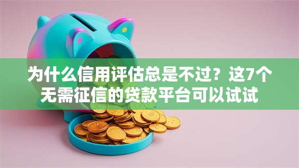 为什么信用评估总是不过？这7个无需征信的贷款平台可以试试