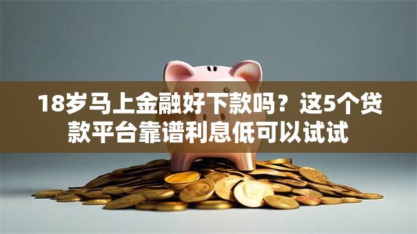 18岁马上金融好下款吗？这5个贷款平台靠谱利息低可以试试