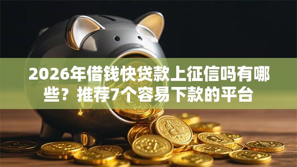2026年借钱快贷款上征信吗有哪些？推荐7个容易下款的平台
