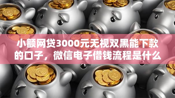 小额网贷3000元无视双黑能下款的口子，微信电子借钱流程是什么的7个平台介绍