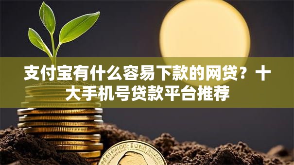 支付宝有什么容易下款的网贷？十大手机号贷款平台推荐