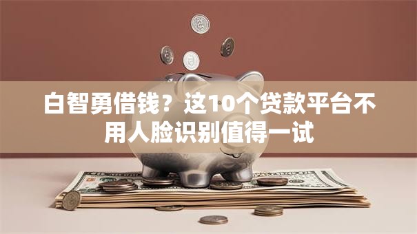 白智勇借钱?这10个贷款平台不用人脸识别值得一试 白智勇借钱?这10个贷款平台不用人脸识别值得一试
